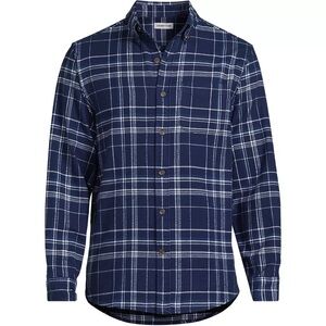 Lands End Men's Tall Long Sleeve Flagship Flannel Shirt